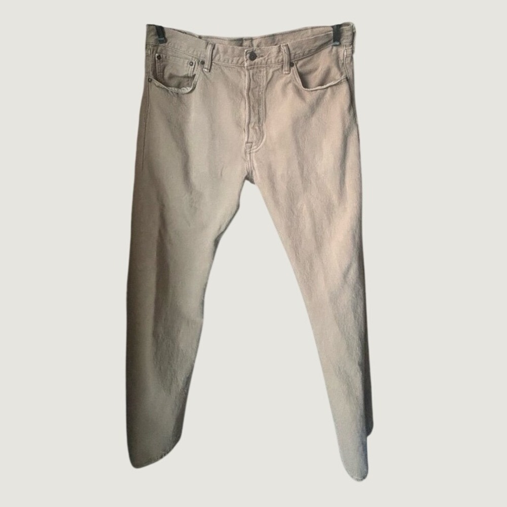 Levi's 501 Jeans Beige Cream Straight Size 34